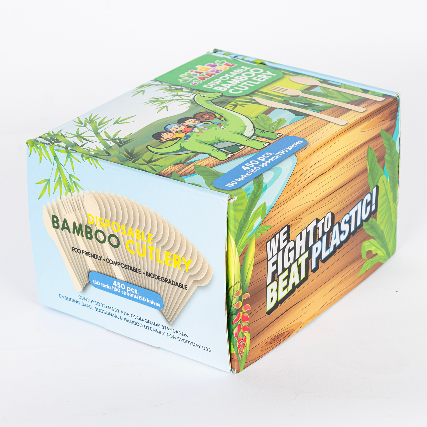 450 pcs. Bamboo Cutlery - Image 4