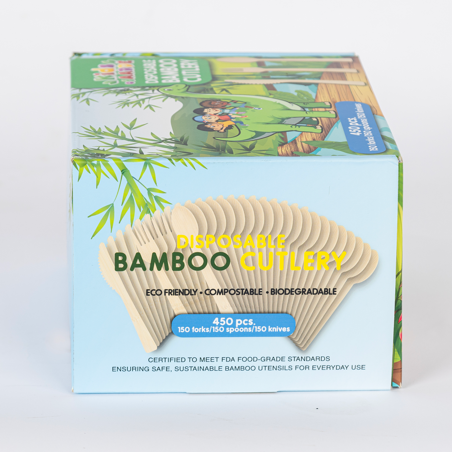 450 pcs. Bamboo Cutlery - Image 6