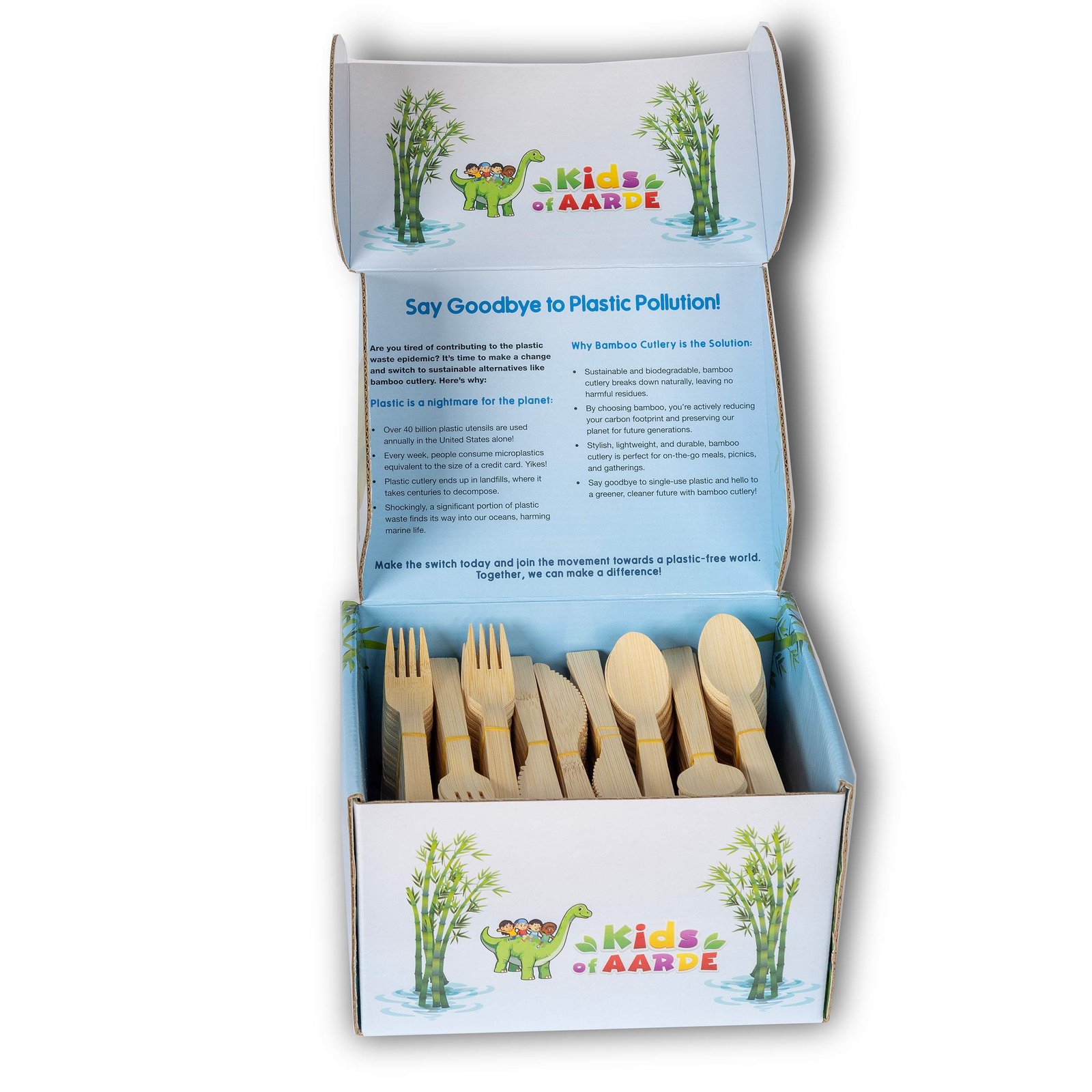 Kids of Aarde Bamboo Cutlery Open Box
